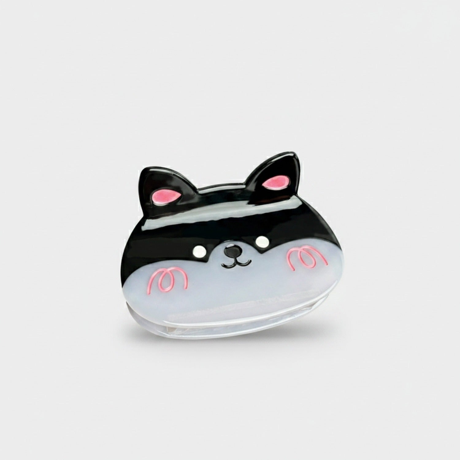 Orange Cat Ear Hair Claw Clip
