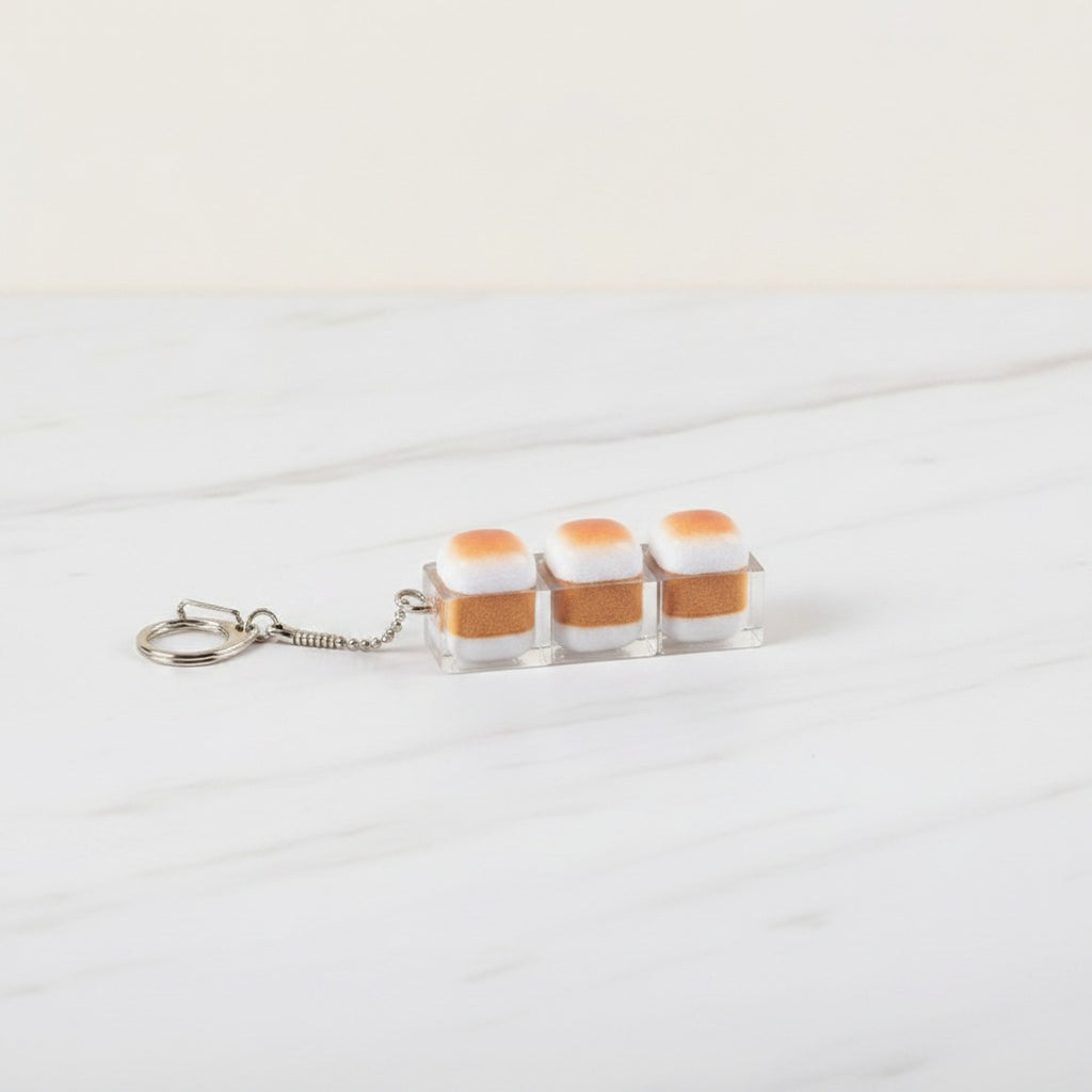 Squishy Toast Keychain - Four Piece