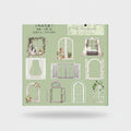 Pure White Window Floral Stationery Stickers Pack