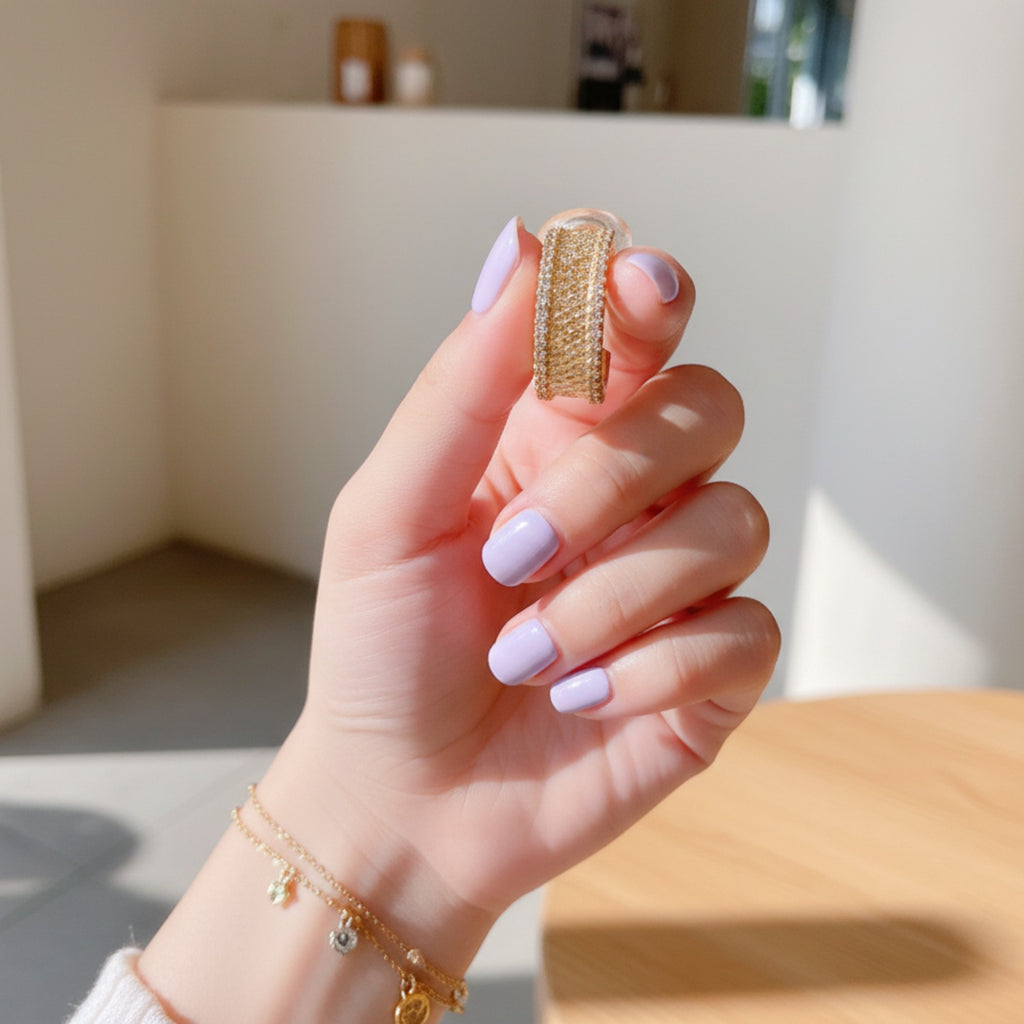 Gold Textured Chunky Huggie Earrings