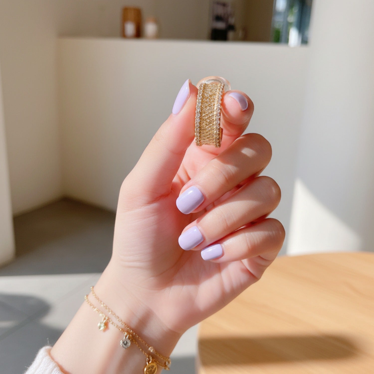 Gold Textured Chunky Huggie Earrings