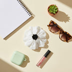 White Lace Flower Hair Claw Clip