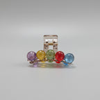 Colorful Beaded Hair Claw Clip Rainbow