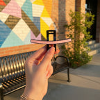 Pink Curved Hair Claw Clip with Grip Teeth