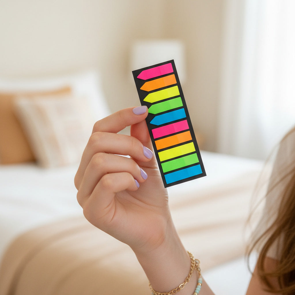 Neon Arrow Sticky Notes Rainbow Pack