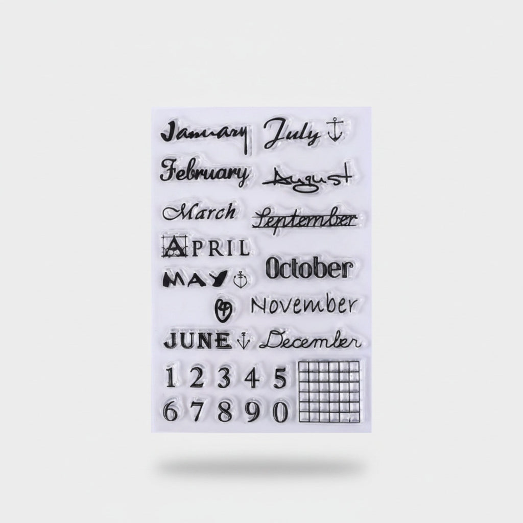 Calendar Stamp Set With Anchor Charms