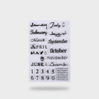 Calendar Stamp Set With Anchor Charms
