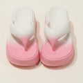 Chunky White Gradient Platform Flip Flops – apparel accessories (view 1)