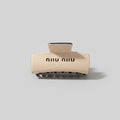Beige Minimalist Hair Claw Clip