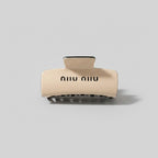 Beige Minimalist Hair Claw Clip