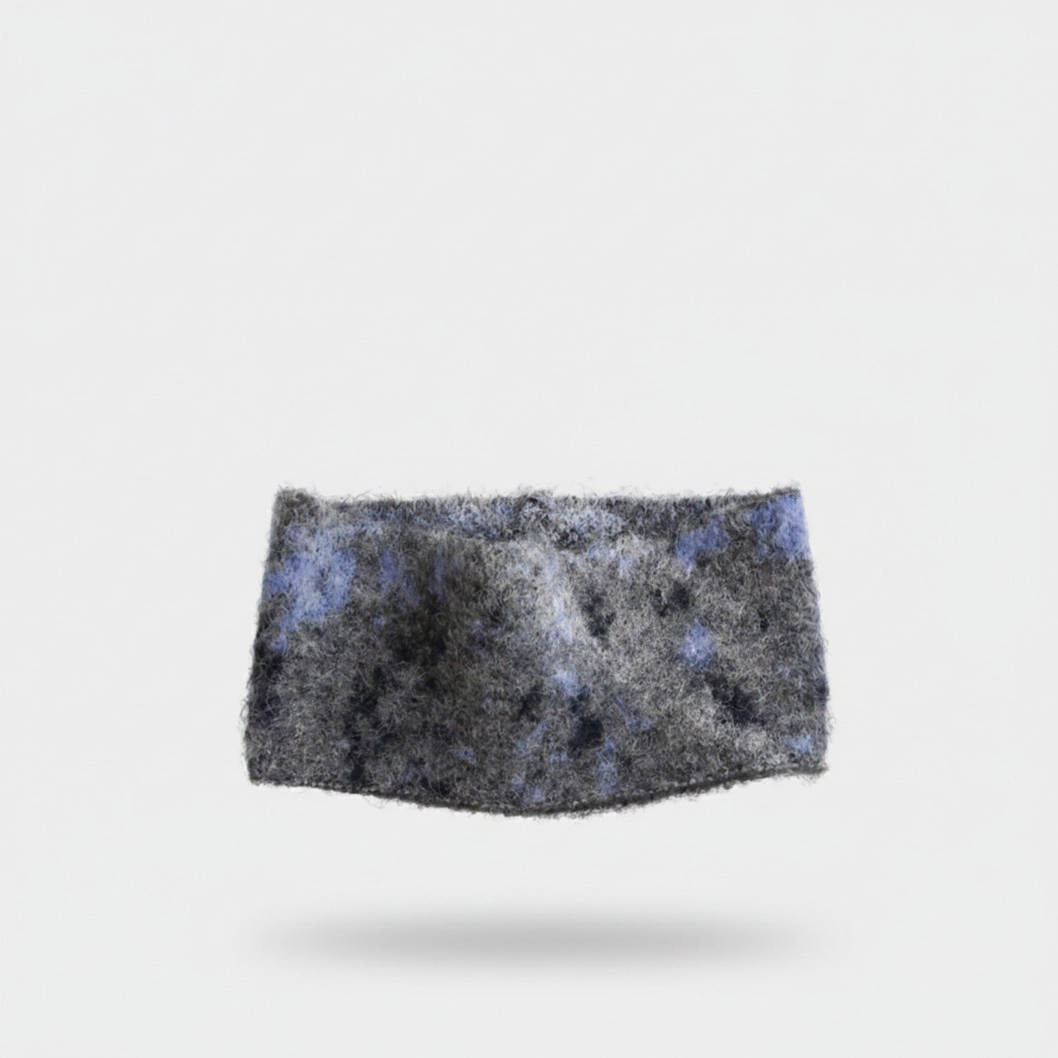 Speckled Knit Headband White Black Flecked