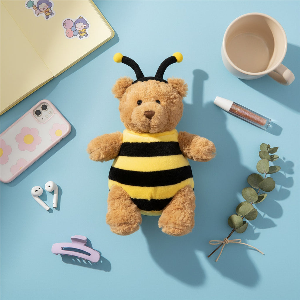 Adorable Bee Plush Toy With Antennae