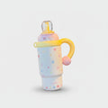 Pastel Star Print Tumbler With Yellow Handle