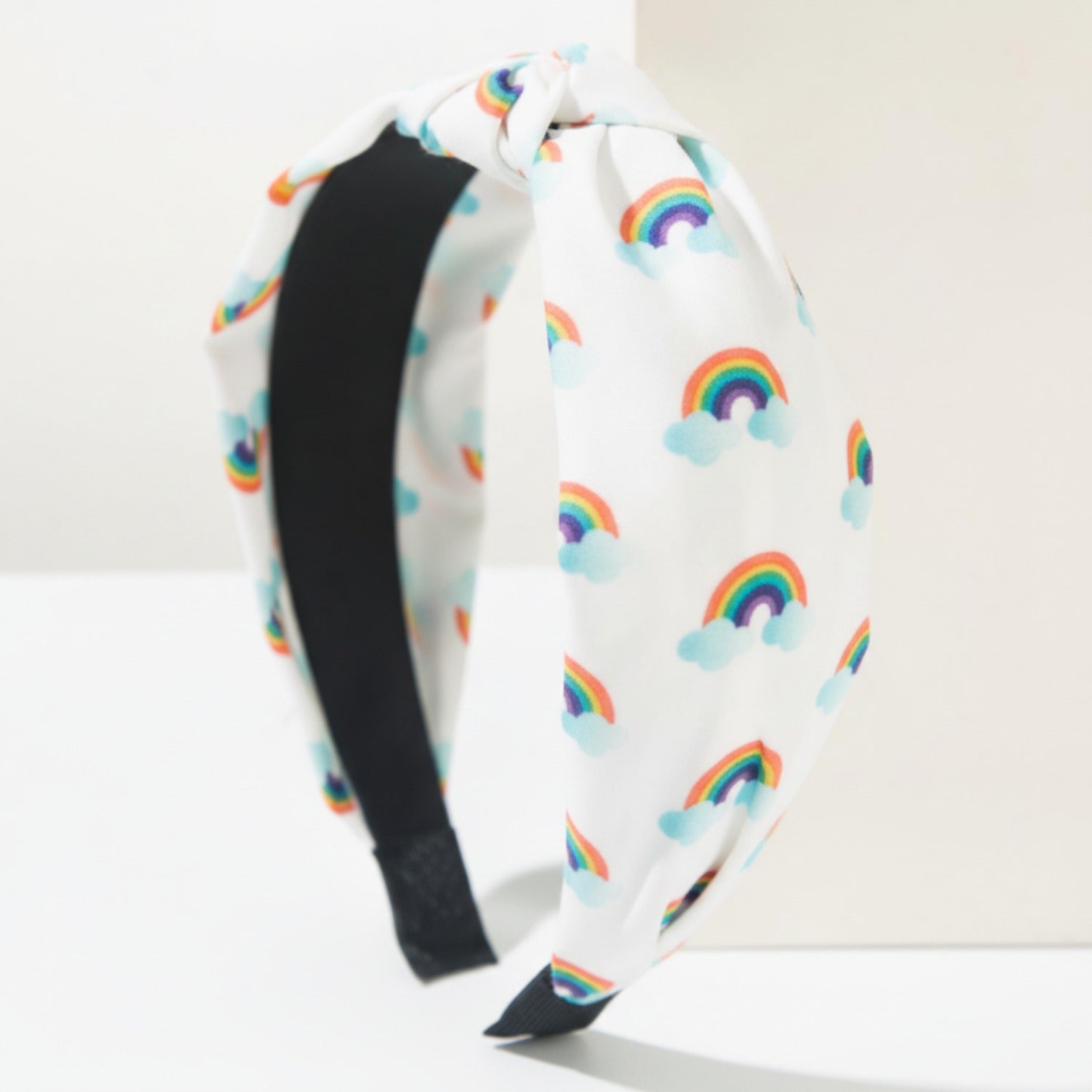 Rainbow Cloud Padded Headband Pink