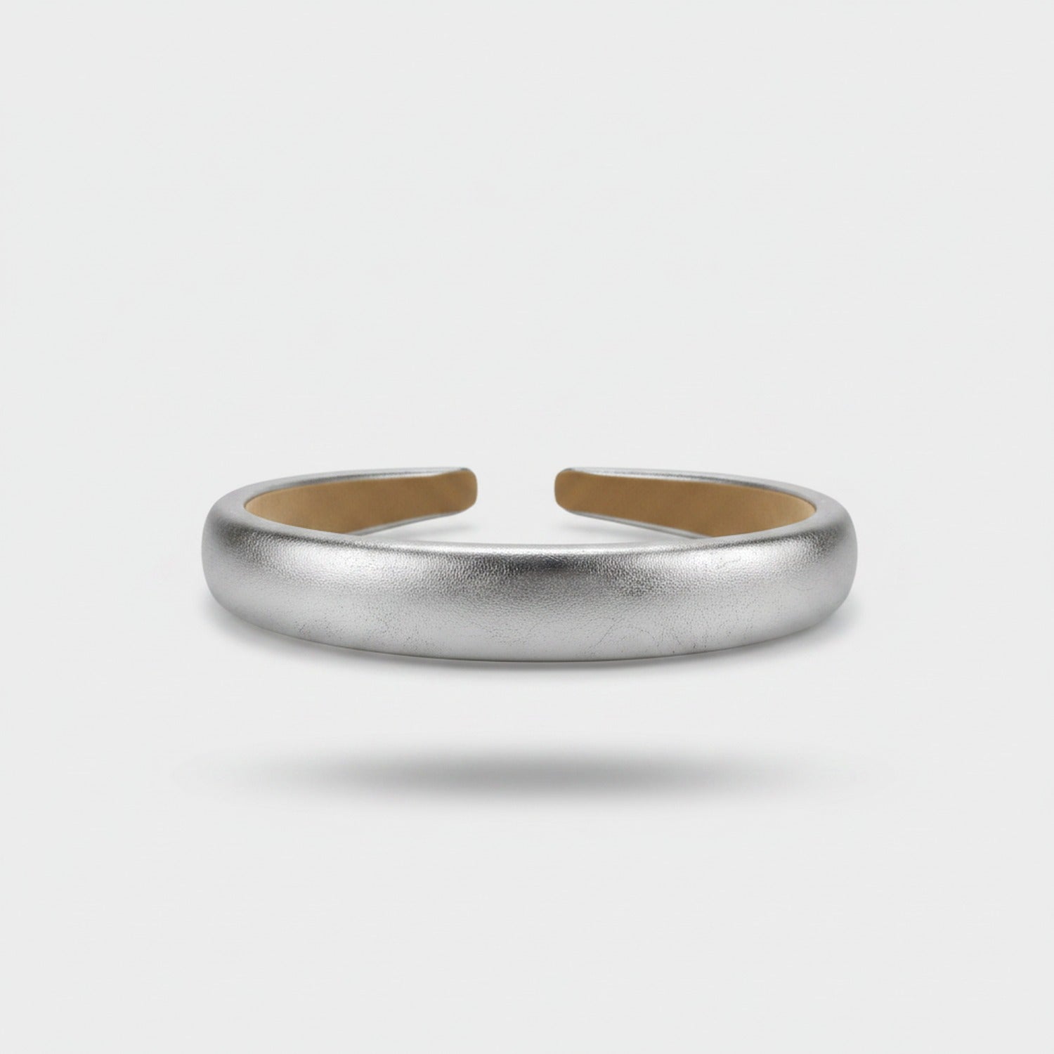 Metallic Silver Padded Headband