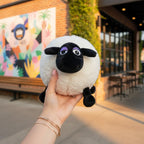 Fluffy Black & White Sheep Plush Toy Bundle