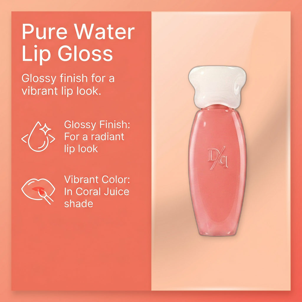 Pure Water Lip Gloss #01 Coral Juice