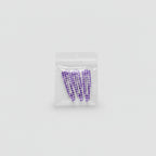 Polka Dot Teardrop Hair Clips Set Purple Check