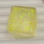 Yellow Glitter Jelly Cube