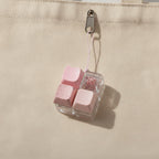 Mini Keyboard Cap Keychain - Pink Dot
