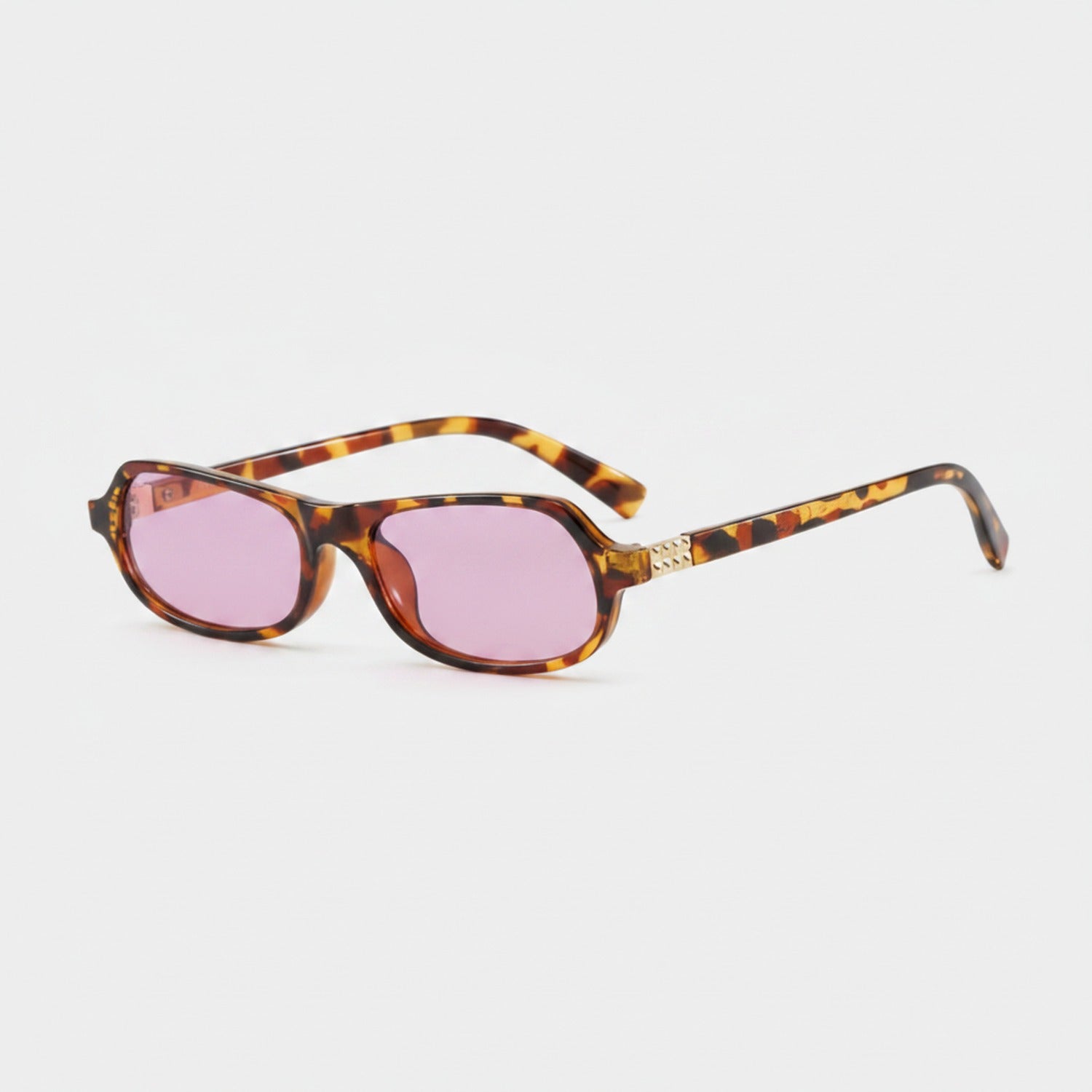 Tortoiseshell Oval Sunglasses Tortoiseshell & Rose Tint