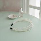 Triple Row Pearl Headband