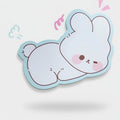 Cute Blue Bunny Rabbit Shaped Sticky Notes – stationery (view 1)