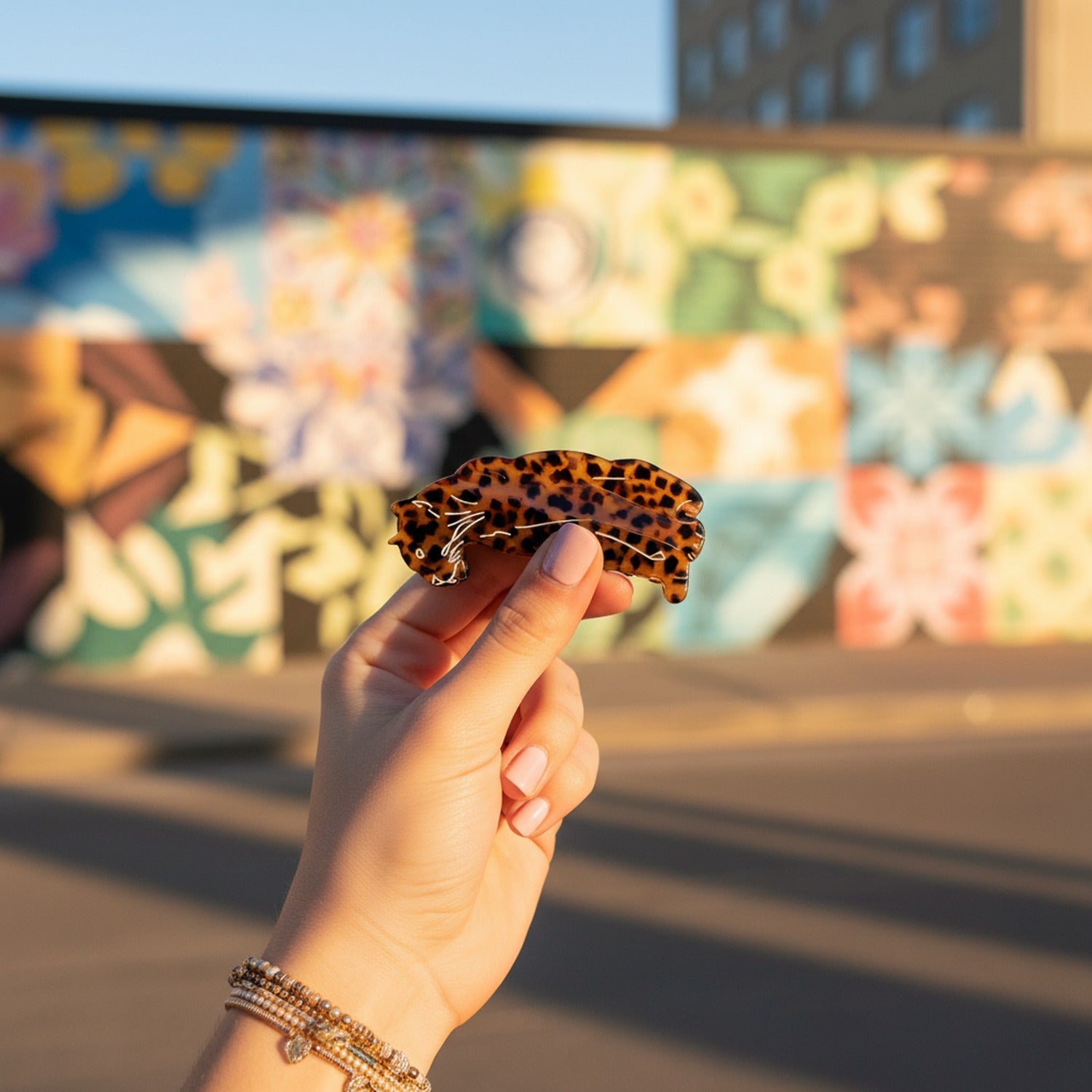 Tortoiseshell Leopard Print Hair Claw Clip