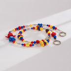 Beaded Phone Charm Strap - Clown Hat & Smiley