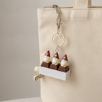 Gnome Crew Keychain - Deep Brown