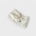 Ribbed Cream Knit Hairband With Charm