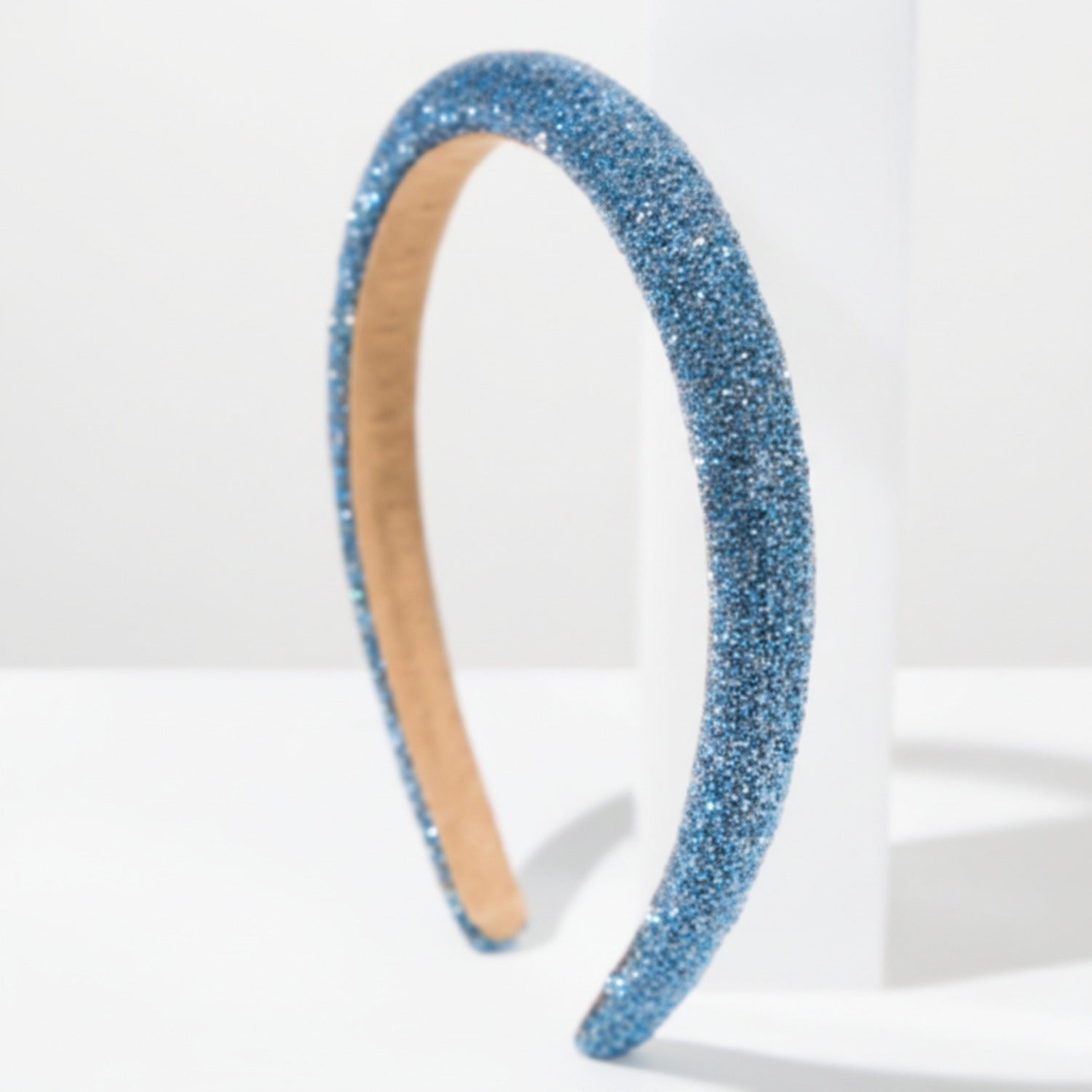 Blue Glitter Padded Headband