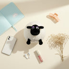 Fluffy Black & White Sheep Plush Toy Bundle