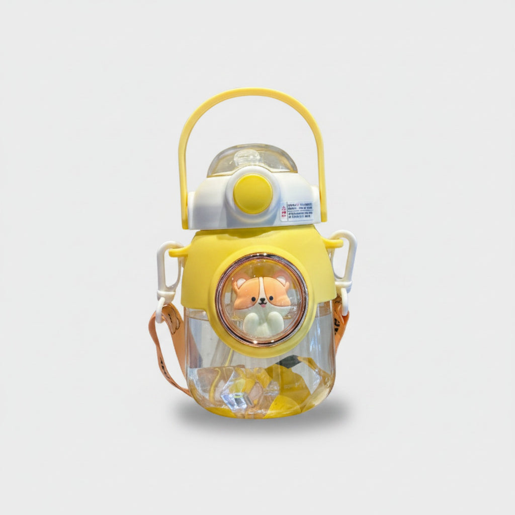 Yellow Pet Dome Tumbler With Handle