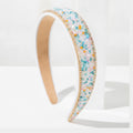 Colorful Beaded Floral Padded Headband – hair accessories (view 1)