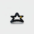 Black Star Hair Claw With Smiley Charm