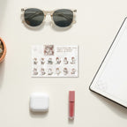 Cute Cat Sticker Sheet Aesthetic Illustration
