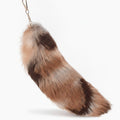 Fluffy Faux Fur Tail Keychain - Calico