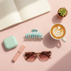 Black And White Checkered Hair Claw Clip