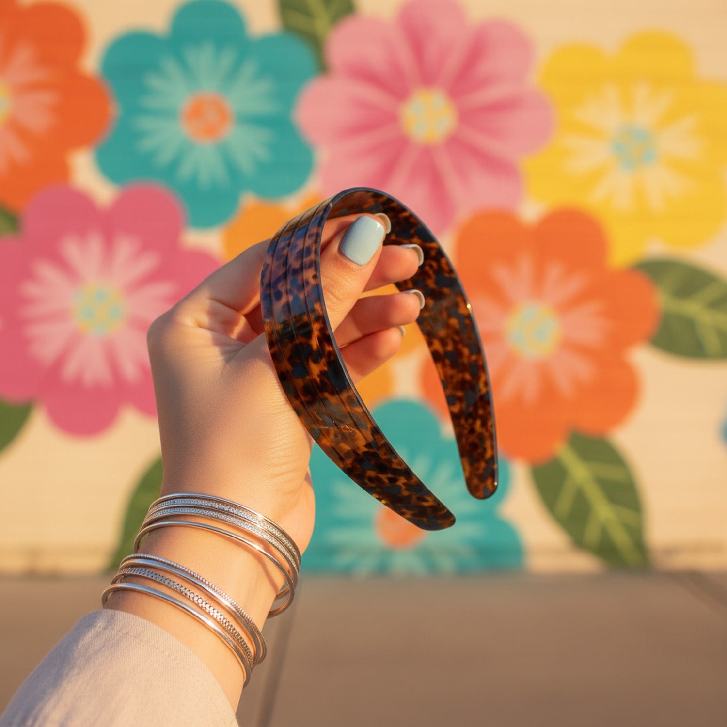 Tortoiseshell Brown Padded Headband
