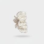 Cream Floral Ruffle Hair Claw Clip