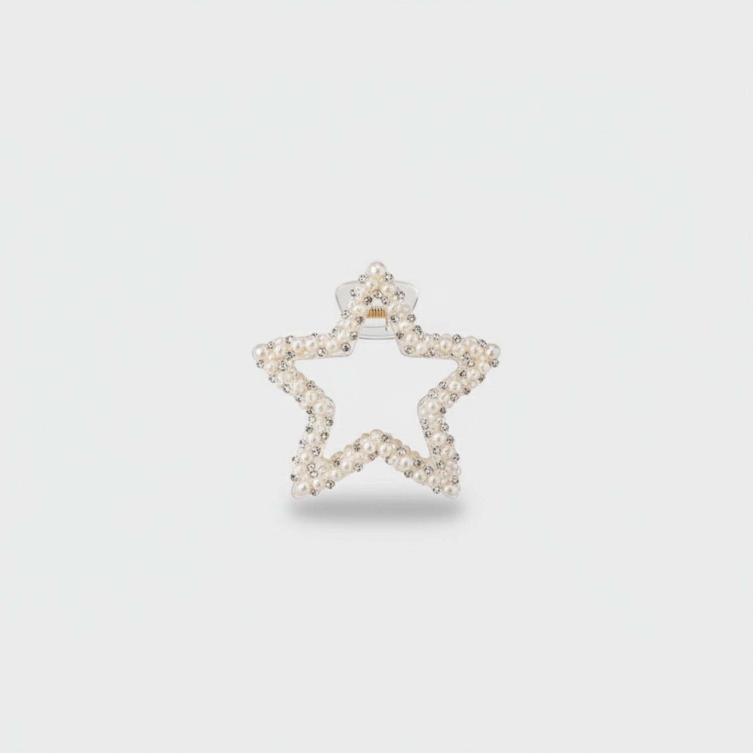 Pearl Beaded Star Hair Claw Clip