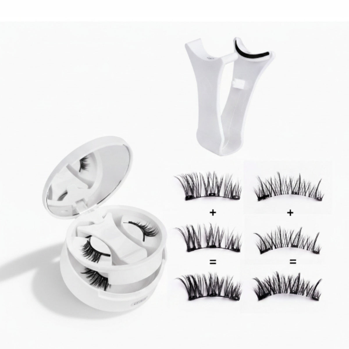 Magnetic False Eyelashes With Applicator Kit – Korean beauty tool (view 1)