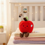 Red Apple Plush Toy With Leaf Charm