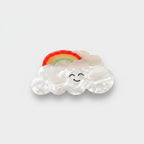 Cloud Rainbow Pearl Hair Claw Clip