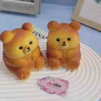Sitting Bear Bread Squishy Toy