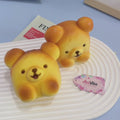 Lying Bear Bread Squishy Toy