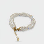 Pearl Beaded Multi-Strand Statement Bracelet