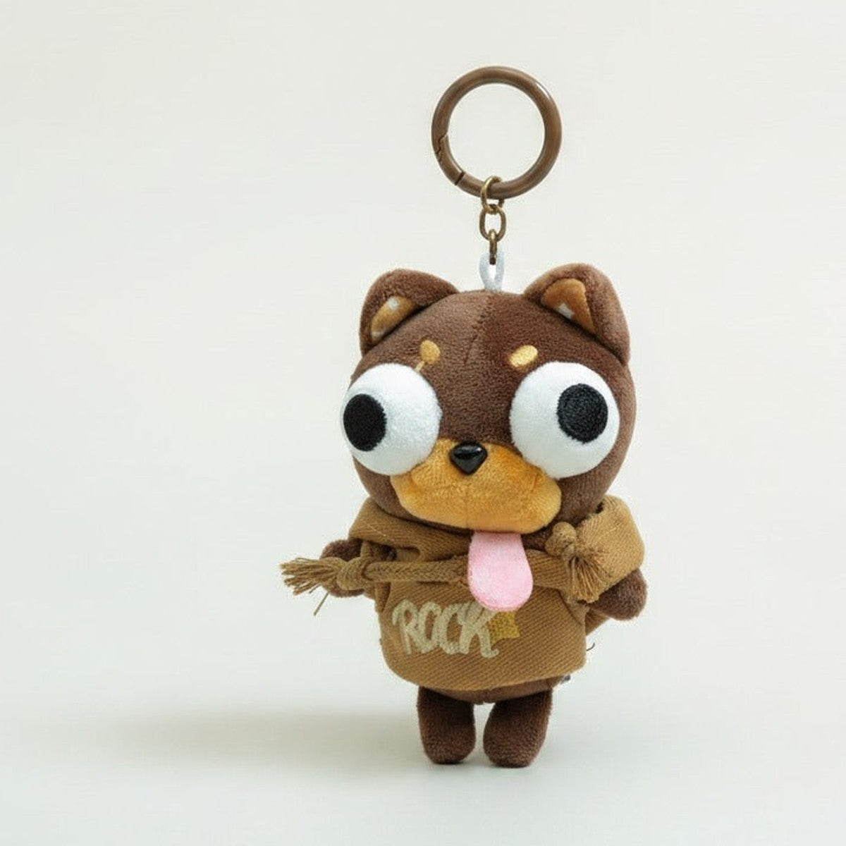 Plush Dog Rock Outfit Keychain – apparel accessories (view 1)