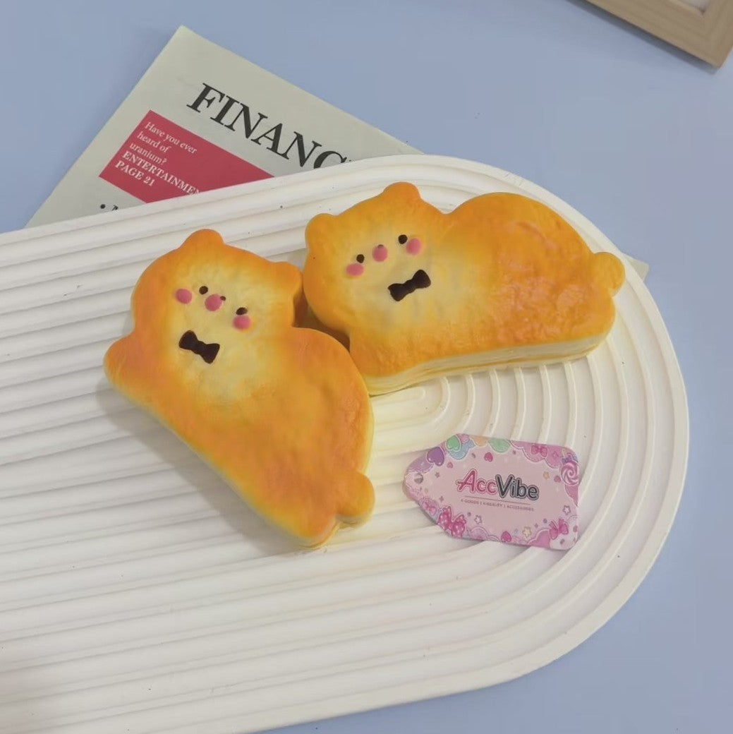 Animal Croissant Squishy Toy